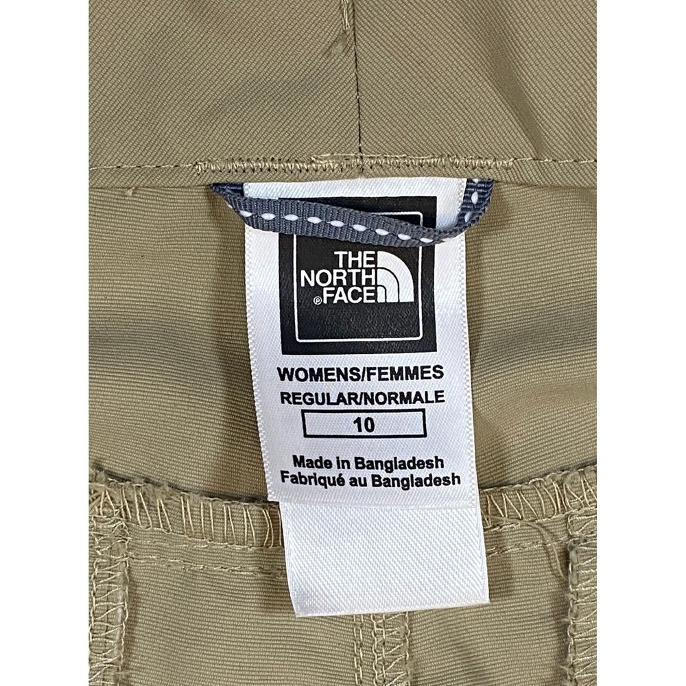 The‎ North Face Women's Khaki Zip Off Convertible Cargo Hiking Pants 10 Gorpcore - Picture 9 of 15
